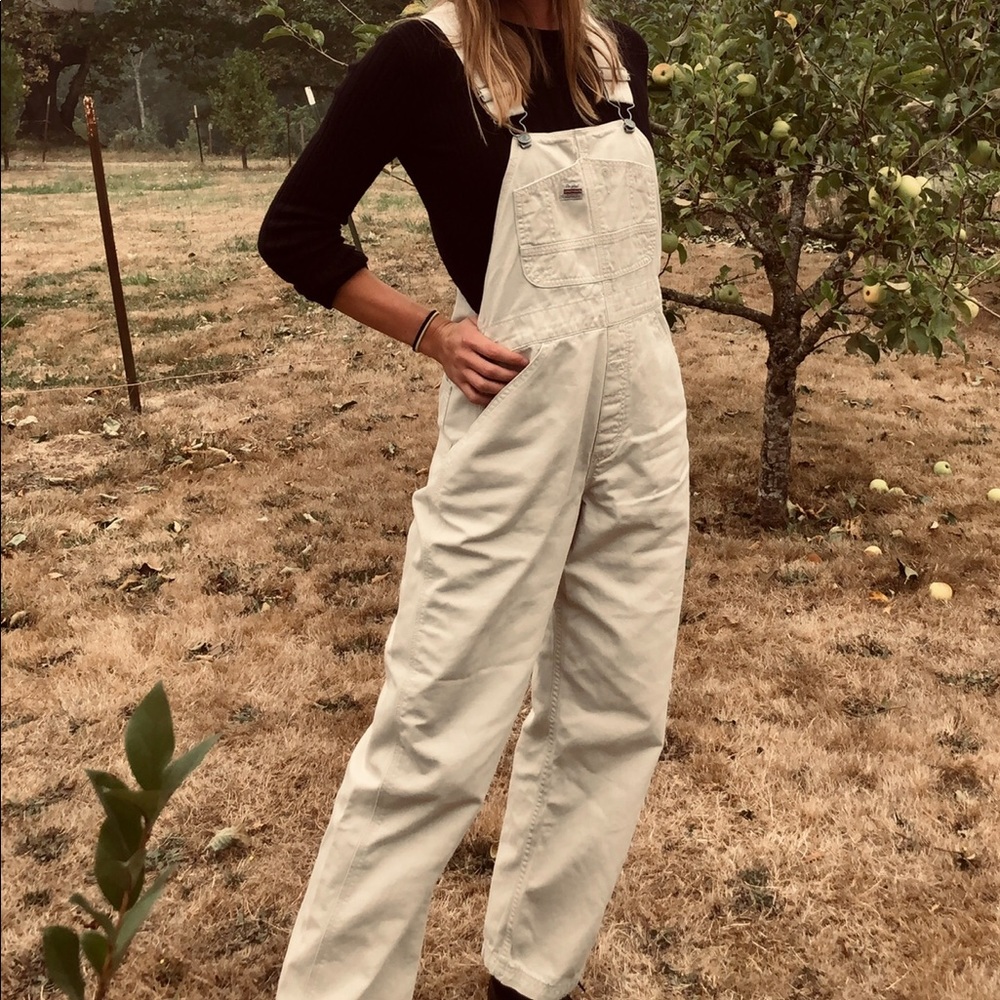 Women's Juniors Baggy Straight Leg Overalls